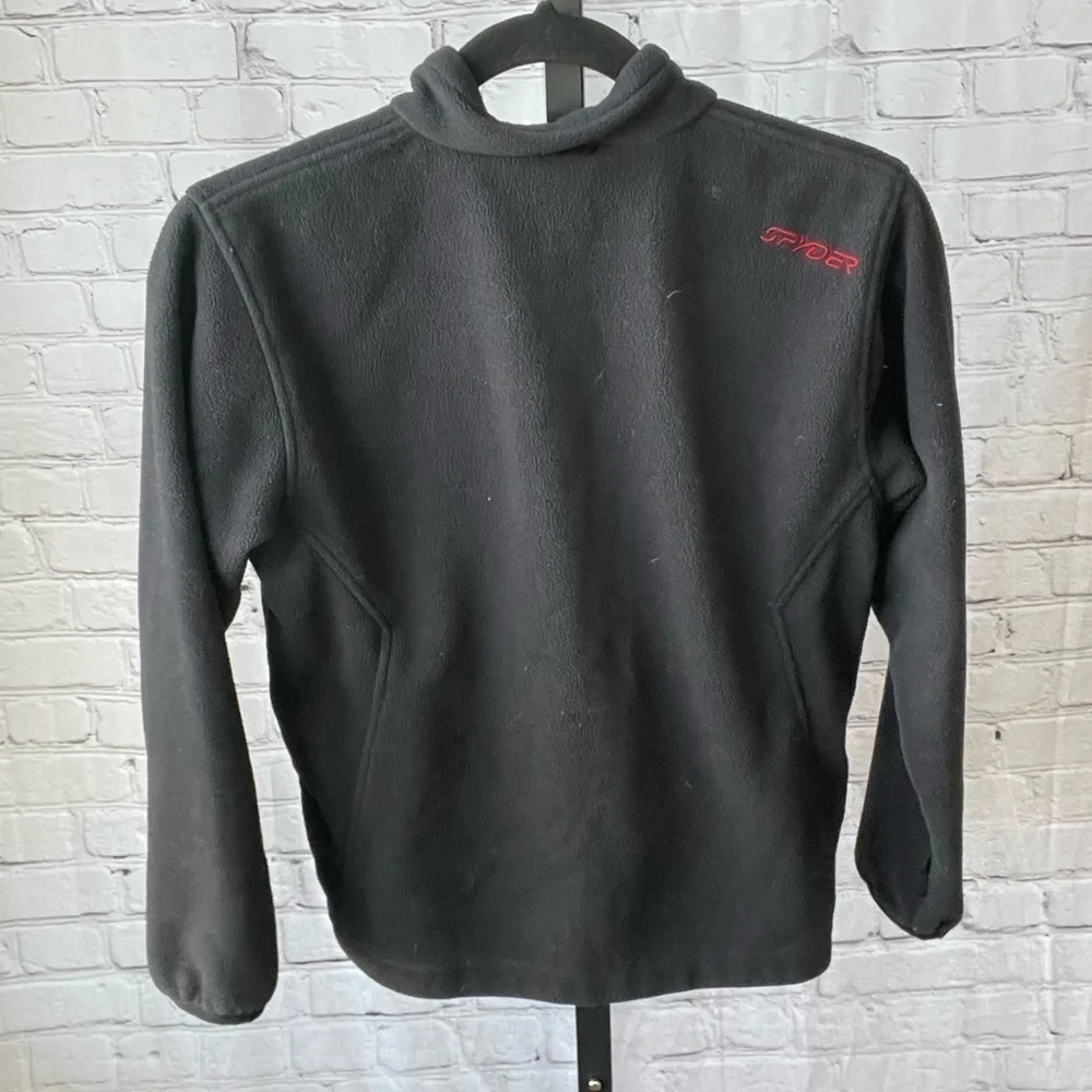 SPYDER Black Fleece Jacket Kids Size 12